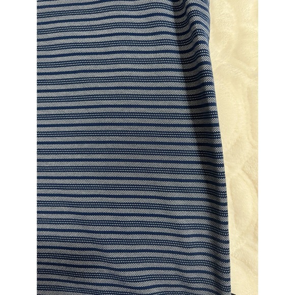 TOMMY BAHAMA  Men's Medium Blue Striped Short Sleeve Golf Polo Shirt - Picture 8 of 8